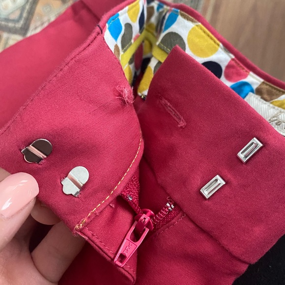 Boden Pink Crop Trouser Dress Pants US 10R - Picture 9 of 9
